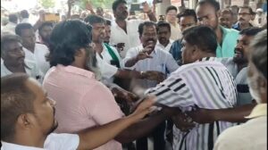 கடை சீல் வைக்க முயற்சி-அதிகாரிகளுடன்  மோதல்