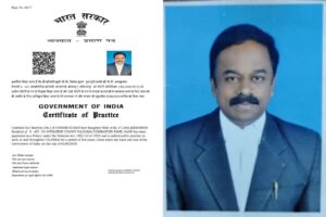 மத்திய அரசின் நோட்டரி வழக்கறிஞராக வால்பாறை வழக்கறிஞர் வினோத்குமார் நியமனம்
