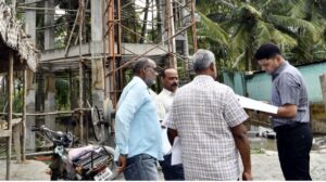 தேனி அருகே பூதிப்புரம் பேரூராட்சியில் மேல்நிலை நீர்த்தேக்கத் தொட்டி கட்டுமான பணிகள் மாவட்ட கலெக்டர் ஆய்வு
