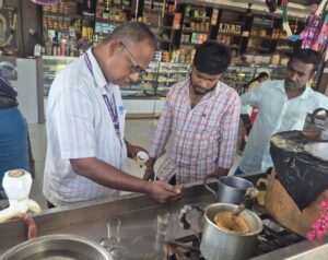 அந்தியூர் பகுதியில் உணவு பாதுகாப்பு துறை அலுவலர் திடீர் ஆய்வு
