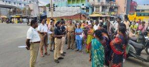 அந்தியூரில் சிங்கப்பெண் அதிரடிப்படையினர் சார்பில் விழிப்புணர்வு நிகழ்ச்சி