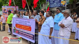 முத்துப்பேட்டையில் பேரூராட்சி நிர்வாகத்தை கண்டித்தும், எஸ்.டி.பி.ஐ. கட்சியினர் கண்டன ஆர்ப்பாட்டம்