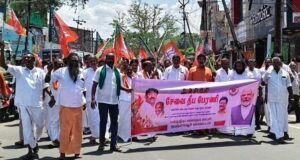 பிரதமர் மோடி ஆட்சி தலைமை பொறுப்பில் 25 ஆண்டு மக்கள் சேவையை போற்றும் விதமாக சேவை தீப பேரணி.